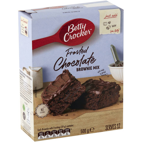 Betty Crocker Frosted Chocolate Brownie Mix Frosted Chocolate 500g