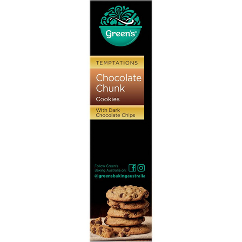 Green's Chocolate Chunk Cookies With Dark Chocolate Chips 400g