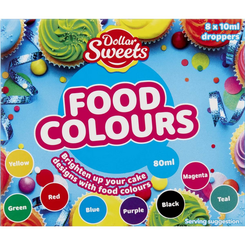 Dollar Sweets Artificial Food Colours 8 Pack