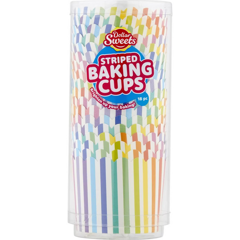 Dollar Sweets Striped Party Cups 18 Pack