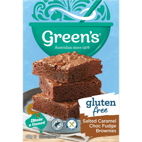 Green's Gluten Free Salted Caramel Choc Fudge Brownie Mix 400g