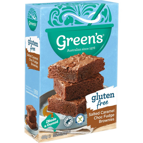 Green's Gluten Free Salted Caramel Choc Fudge Brownie Mix 400g