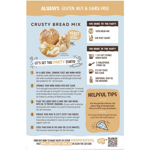 Well & Good Crusty Bread Mix 410g