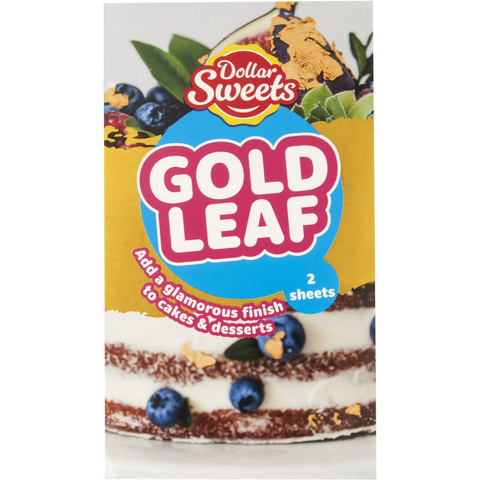 Dollar Sweets Edible Gold Leaf 2 Sheets