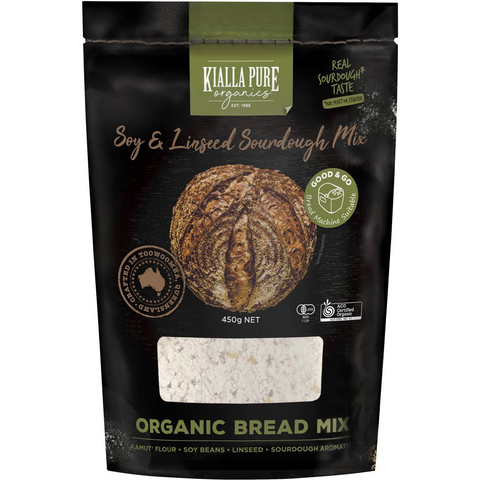 Kialla Pure Organic Soy & Linseed Sourdough Mix 450g