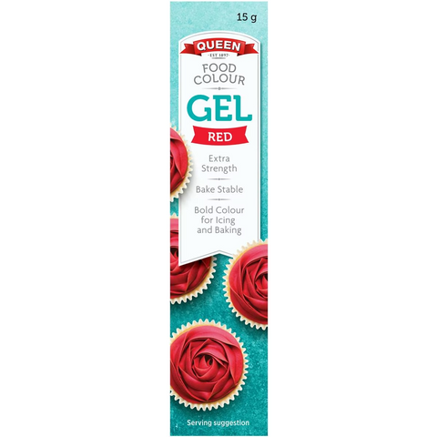 Queen Red Food Colour Gel 15g