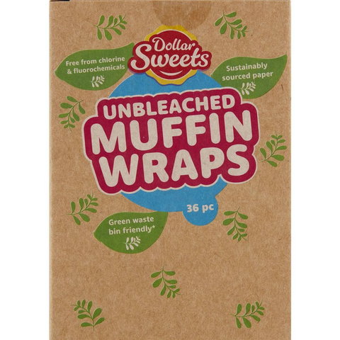 Dollar Sweets Unbleached Muffin Wraps 36 Pack