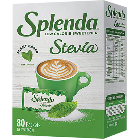 Splenda Stevia Low Calorie Sweetener Plant Based 80 Pack