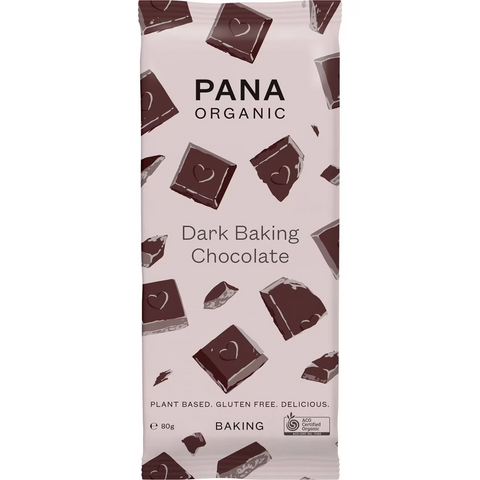 Pana Organic Dark Choc Baking 80g