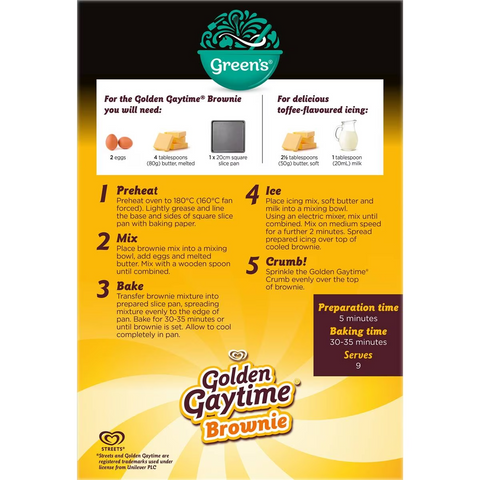 Green's Golden Gaytime Brownie Mix 555g