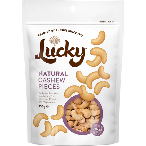 Lucky Natural Cashew Pieces 150g