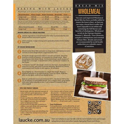 Laucke Wholemeal Bread Mix 2.4kg