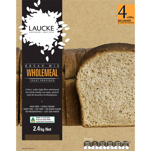 Laucke Wholemeal Bread Mix 2.4kg