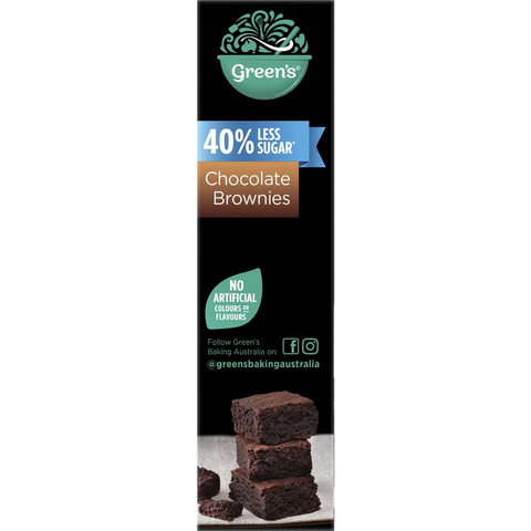 Green's 40% Less Sugar Chocolate Brownies 400g