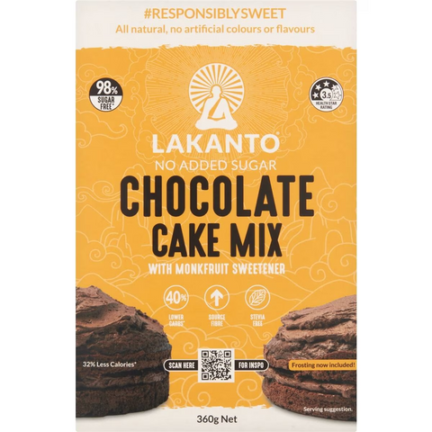 Lakanto No Added Sugar Chocolate Cake Mix 360g