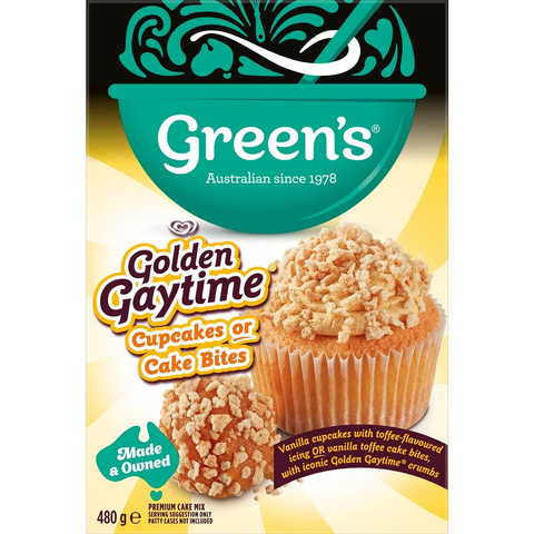 Green's Golden Gaytime Cupcakes Or Cakebites 480g