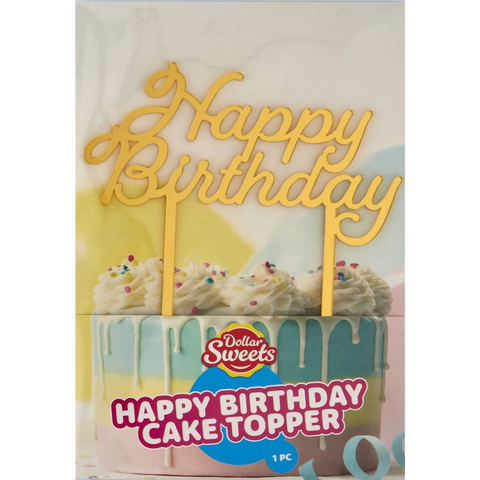 Dollar Sweets Happy Birthday Acrylic Plaque Large Each