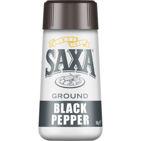 Saxa Ground Black Pepper 50g