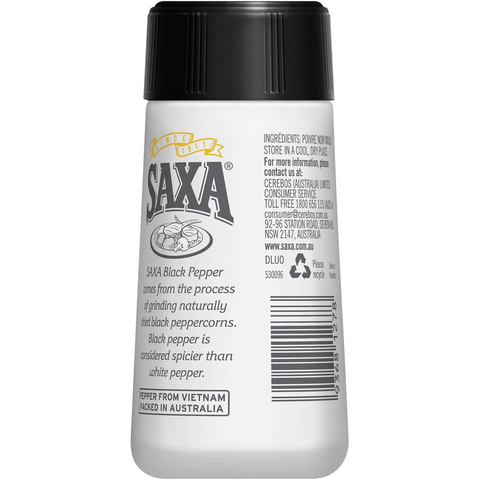 Saxa Ground Black Pepper 50g