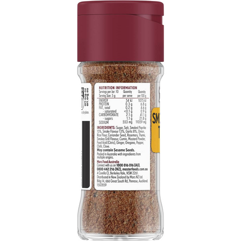 Masterfoods Smoked & Charred Texan Style Rub 50g