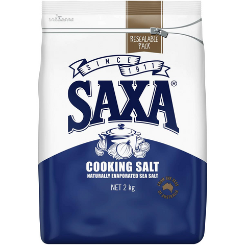 Saxa Natural Australian Salt Traditional Cooking Seasoning 2kg