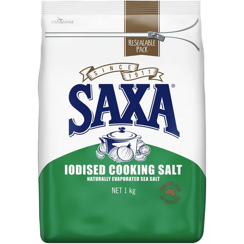 Saxa Iodised Cooking Salt 1kg