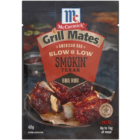 Mccormick Grill Mates Smokin Texas American Bbq Rub 40g