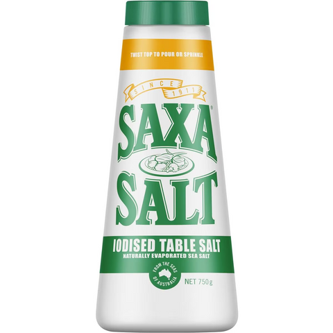 Saxa Iodised Table Salt Shaker 750g