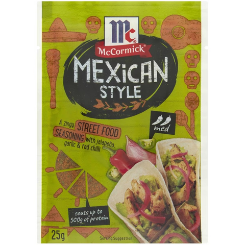 Mccormick Mexican Style Street Food Seasoning 25g