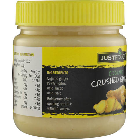 Just Foods Crushed Ginger Organic 185g