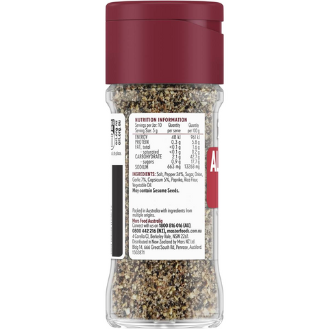 Masterfoods All Purpose Pepper Seasoning 50g