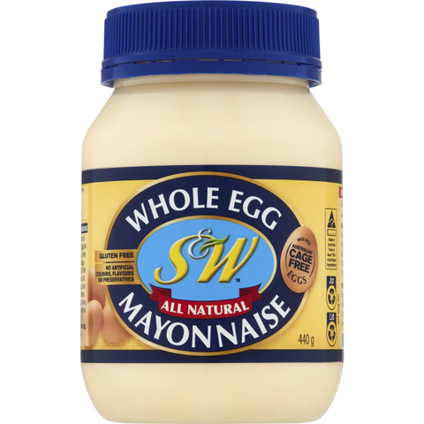 S&w Mayonnaise Whole Egg 440g