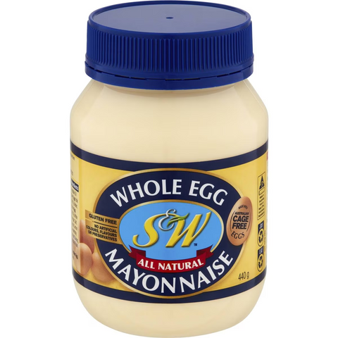 S&w Mayonnaise Whole Egg 440g