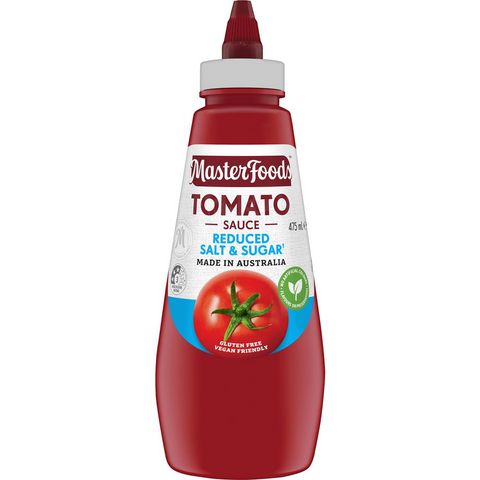 Masterfoods Reduced Salt & Sugar Tomato Sauce 475ml