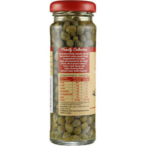 Sandhurst Baby Capers In Wine Vinegar 110g