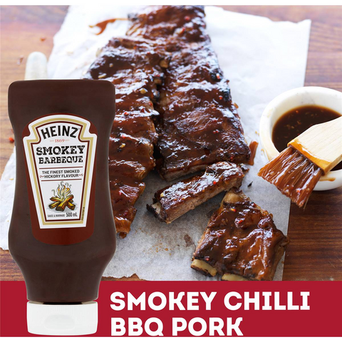 Heinz Smokey Bbq Sauce Barbecue Sauce 500ml