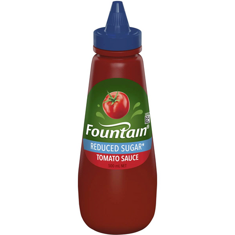 Fountain Tomato Sauce Reduced Sugar 500ml