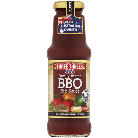 Three Threes Bbq Rib Sauce 275ml