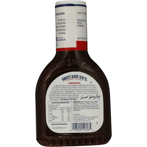 Sweet Baby Ray's Bbq Sauce 425ml