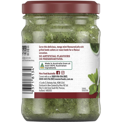 Masterfoods Mint Jelly Sauce 290g