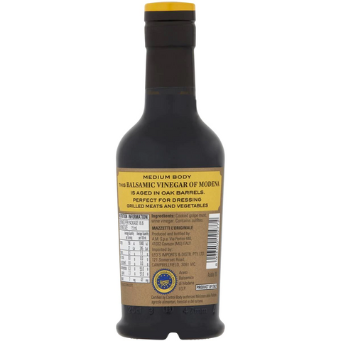 Mazzetti Vinegar Balsamic Vintage 4 Leaf 250ml