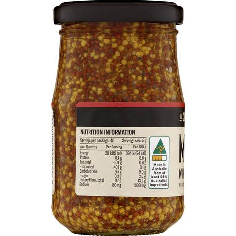 Your Condiment Co. Wholegrain Mustard 200g