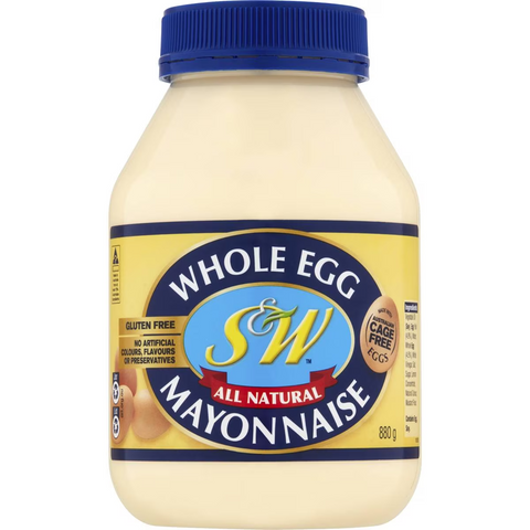 S&w Mayonnaise Whole Egg 880g