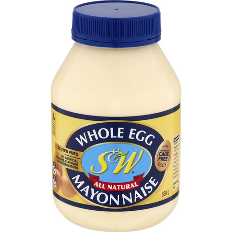 S&w Mayonnaise Whole Egg 880g