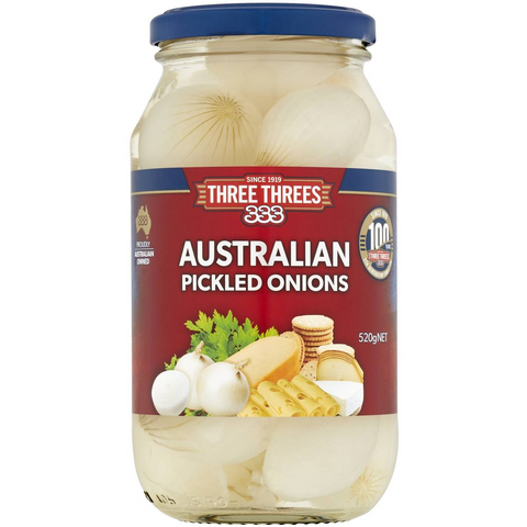 Three Threes Pickled Onions 520g