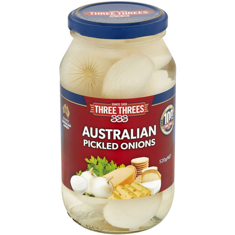 Three Threes Pickled Onions 520g