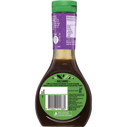 Praise Dressings Balsamic 330ml