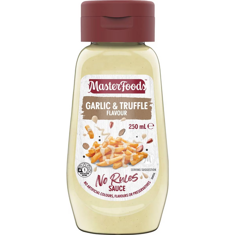 Masterfoods Garlic & Truffle Flavour No Rules Sauce 250ml