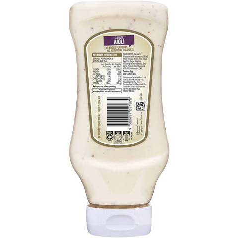 Heinz Seriously Good Mayonnaise Garlic Aioli Mayo 500ml