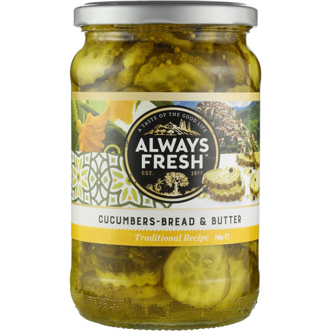 Always Fresh Cucumbers Bread & Butter 700g